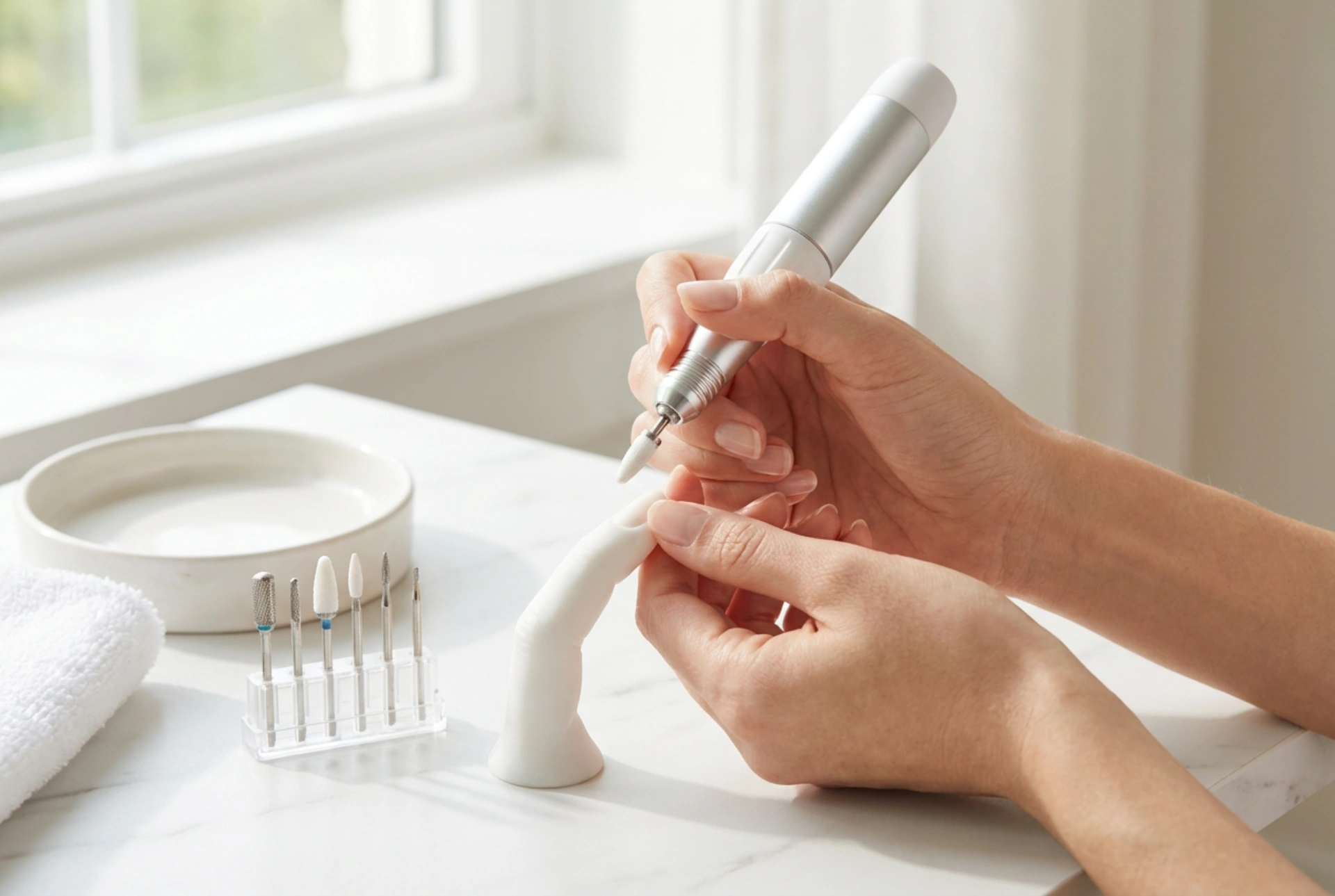 Torno de uñas para principiantes: kit básico y primeros ejercicios prácticos