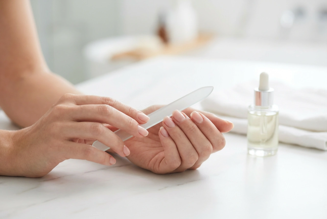 La lima de cristal en la manicura: técnica de limado y cuidado