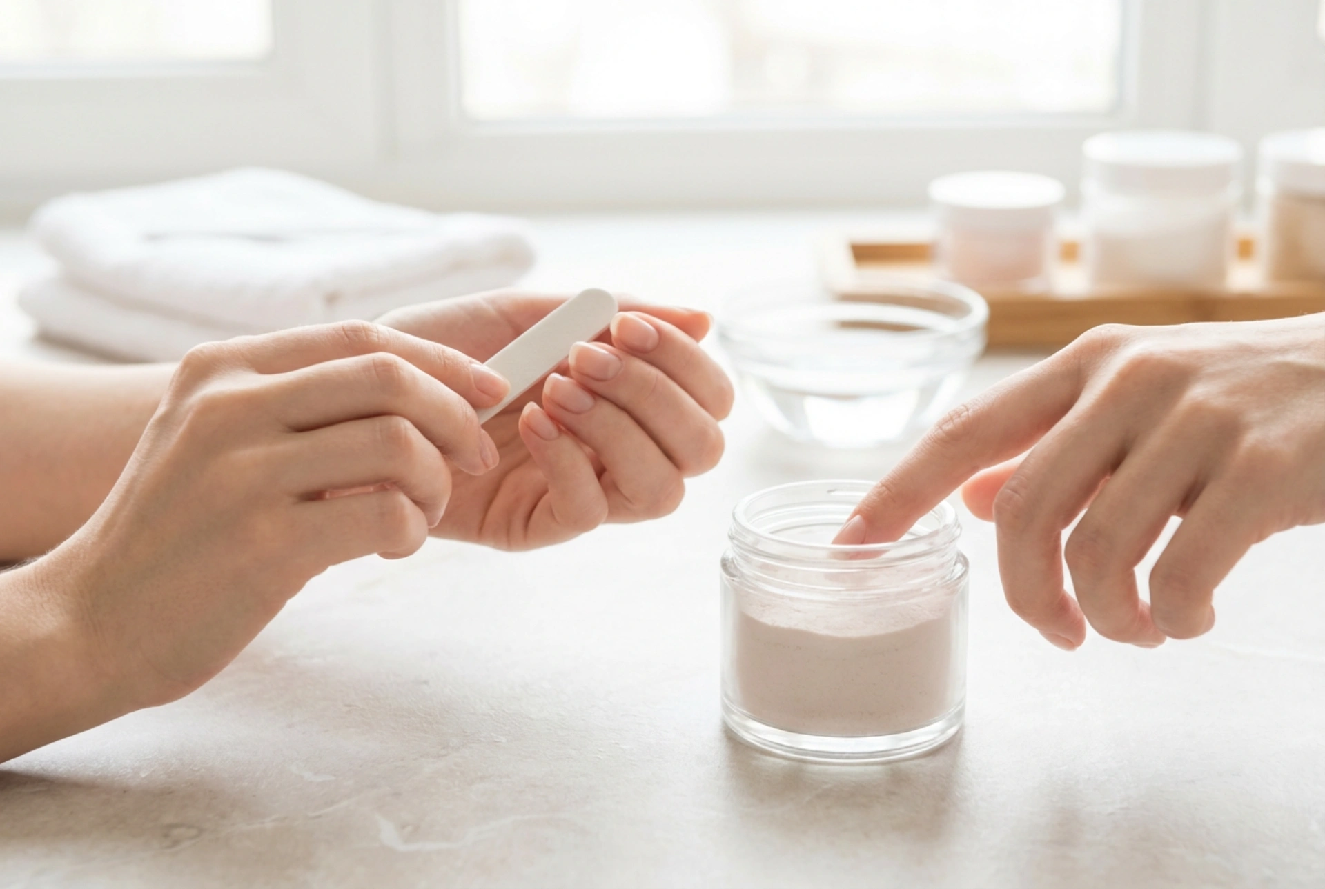 Manicura de titanio en la práctica: preparación de la placa y técnica de inmersión