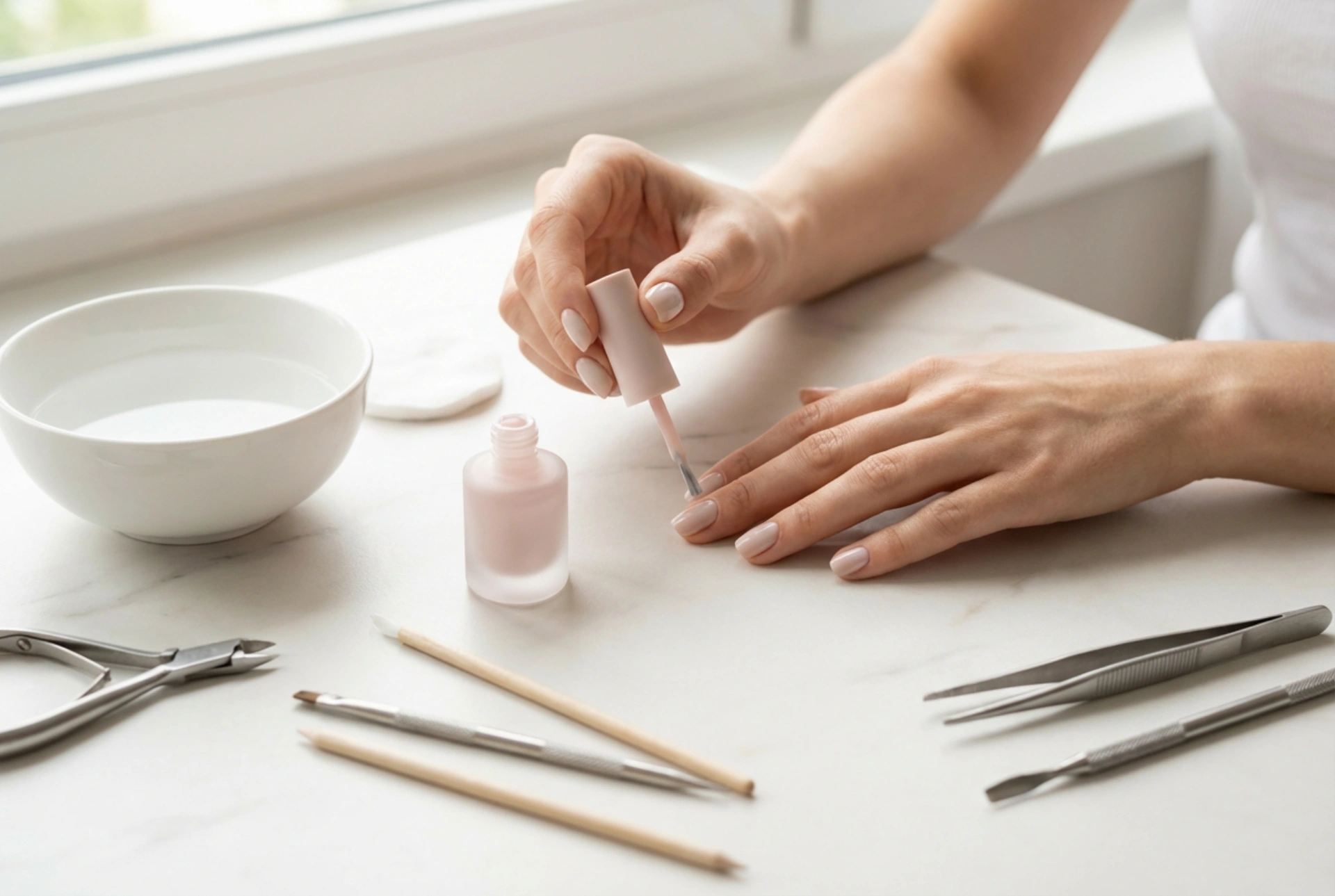 Uñas híbridas paso a paso: guía para principiantes