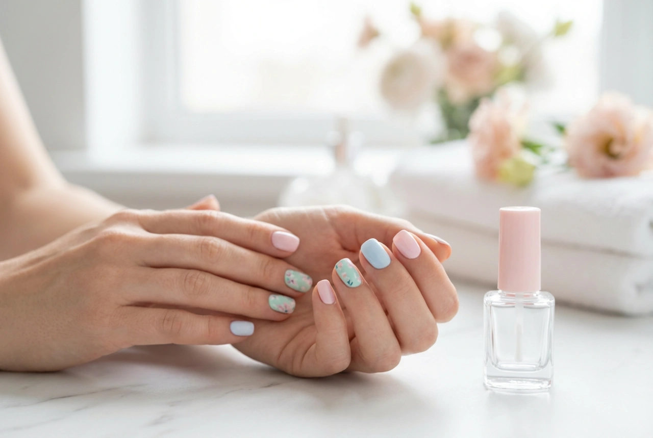 Uñas cortas de primavera: diseños sencillos y técnicas paso a paso