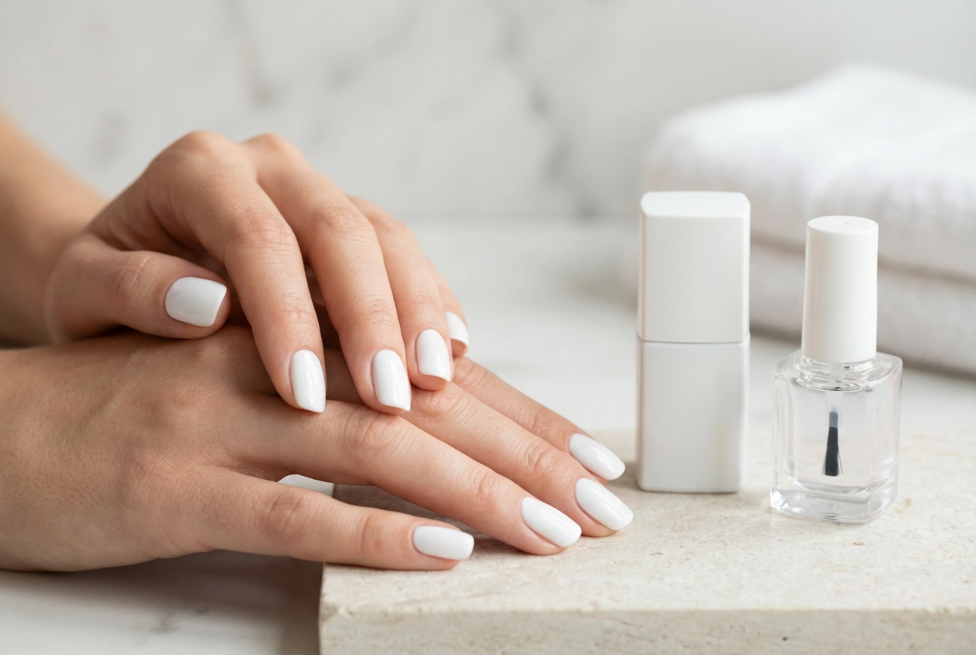 Uñas blancas sin rayas: trucos de aplicación, cobertura y elección de la base