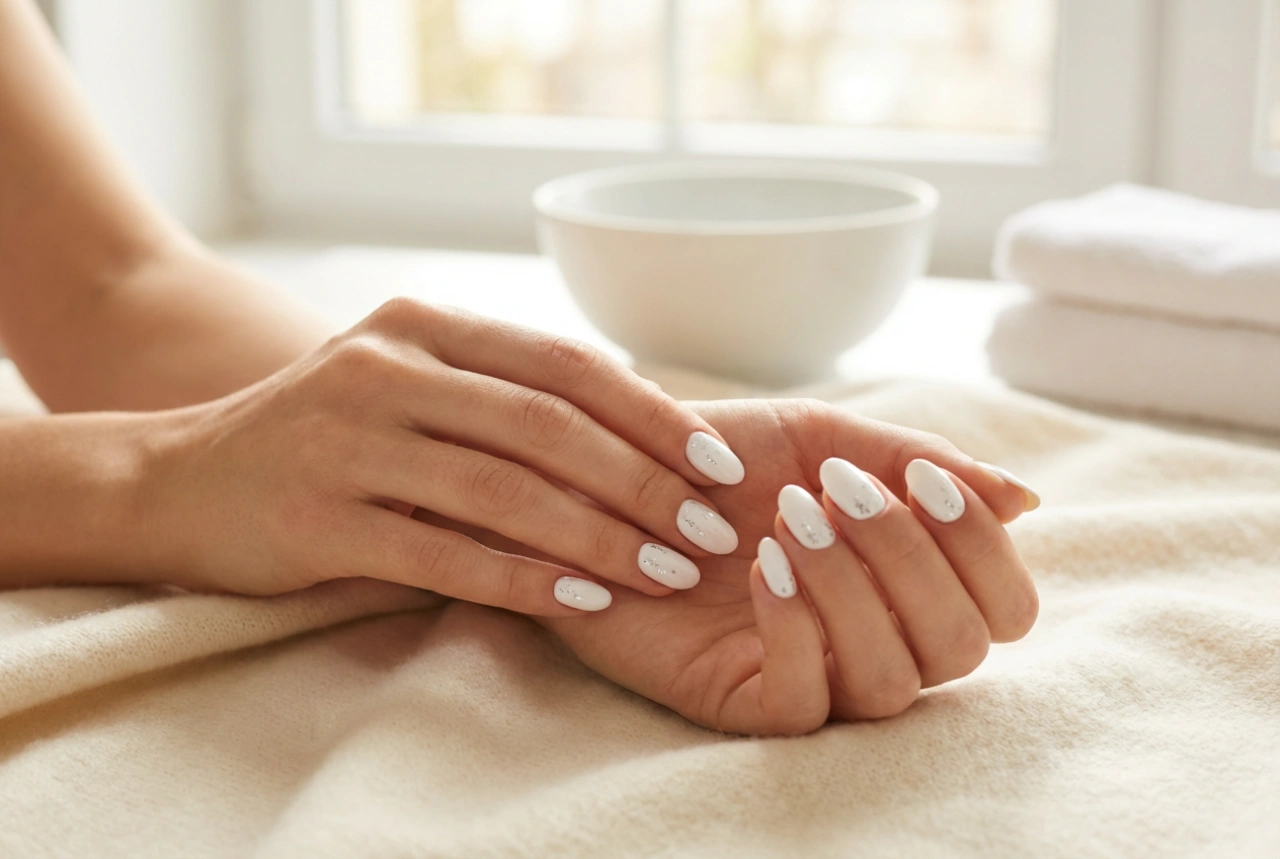 Uñas blancas navideñas: preparación de la uña, diseños y protección