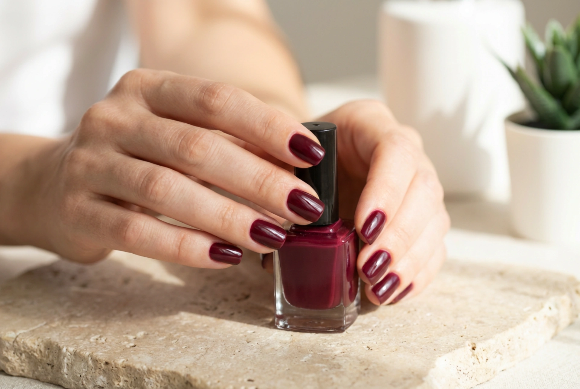 Uñas de color burdeos: cómo elegir el tono ideal y lograr una manicura impecable