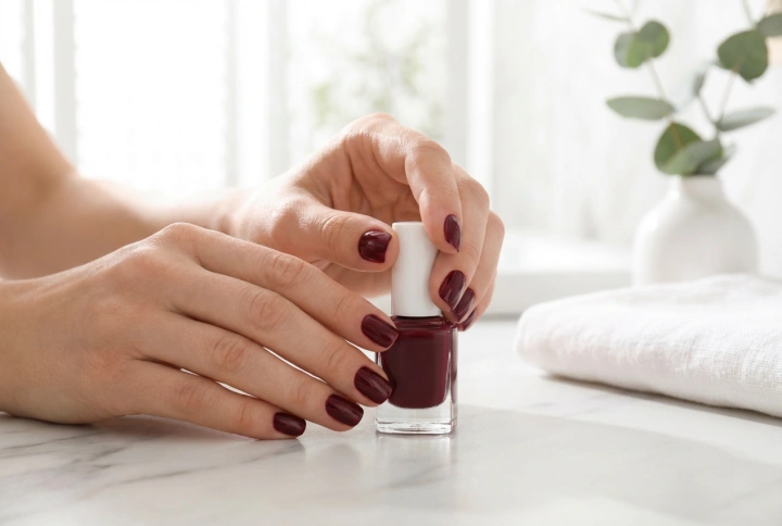 Manicura burdeos en casa: preparación de la uña, esmaltado y cuidado
