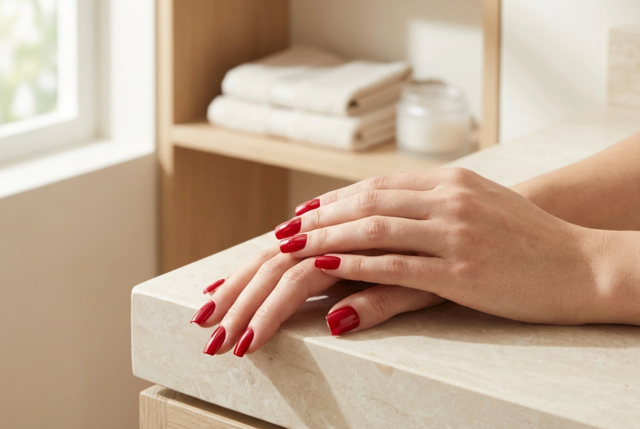 Uñas Cuadradas Rojas: Guía Completa de Limado, Esmaltado y Acabado