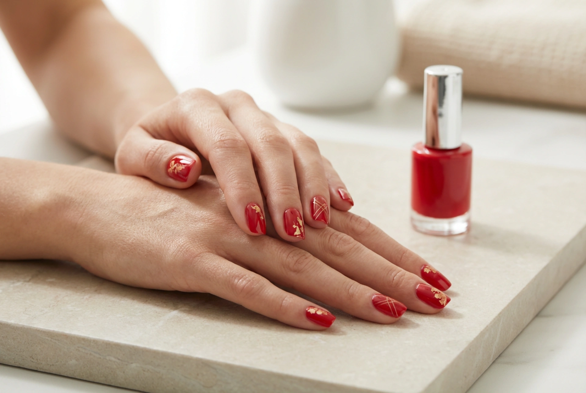 Uñas rojas con decoraciones: 5 diseños fáciles paso a paso