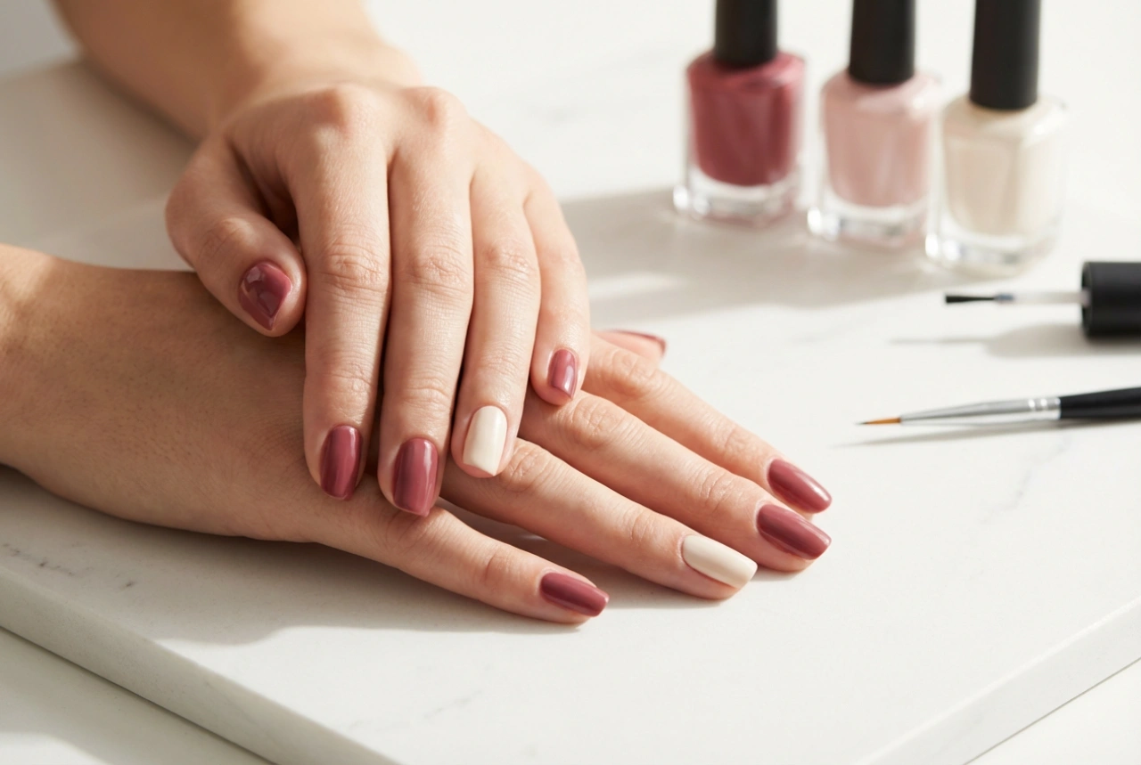 Uñas de dos colores: 5 formas sencillas de combinar tonos
