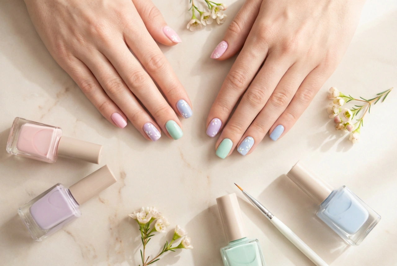 Uñas semipermanentes para la primavera: paleta de colores, diseños y técnicas rápidas