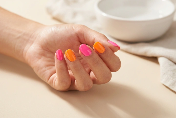 Uñas neón para el verano: preparación de la placa y cobertura uniforme