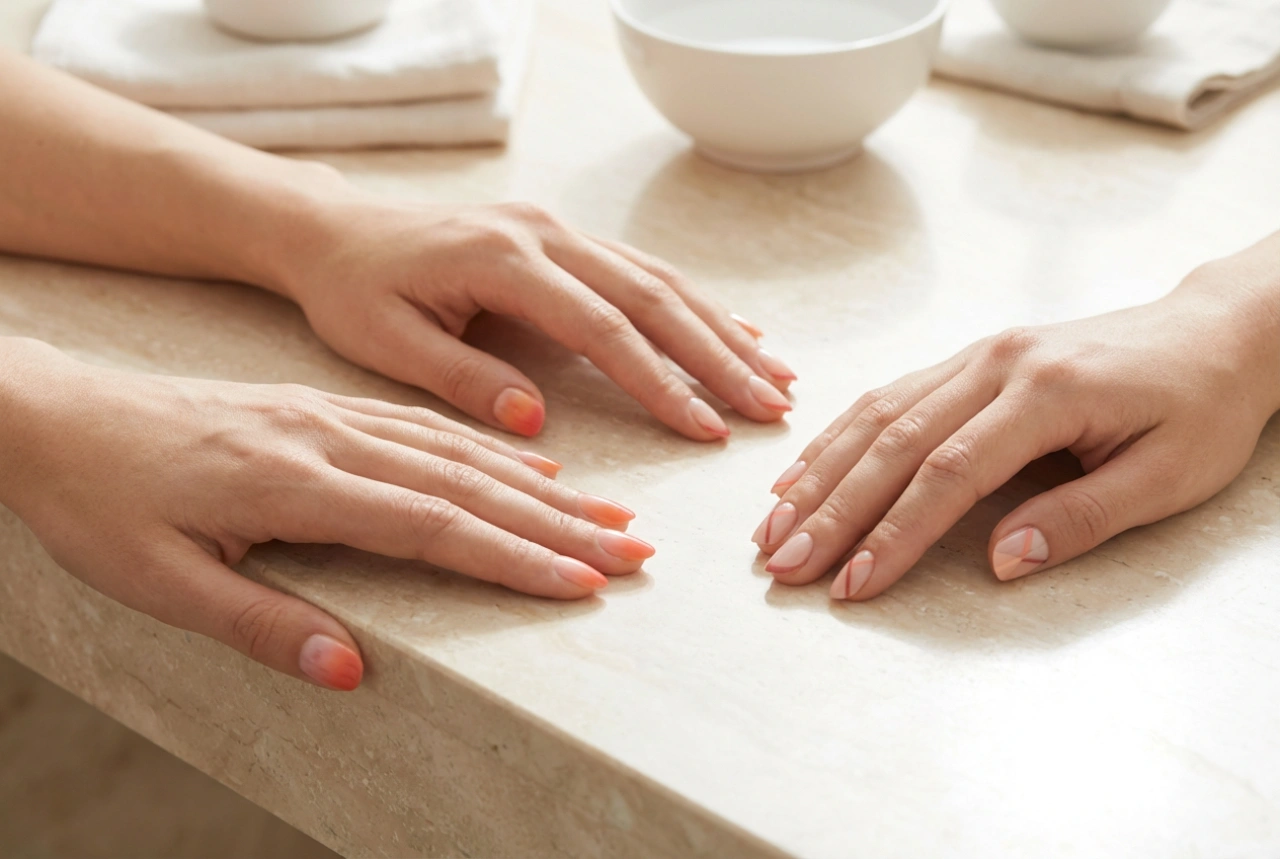 Uñas Naranja y Rosa: Ombré, Francesa y Diseños Geométricos