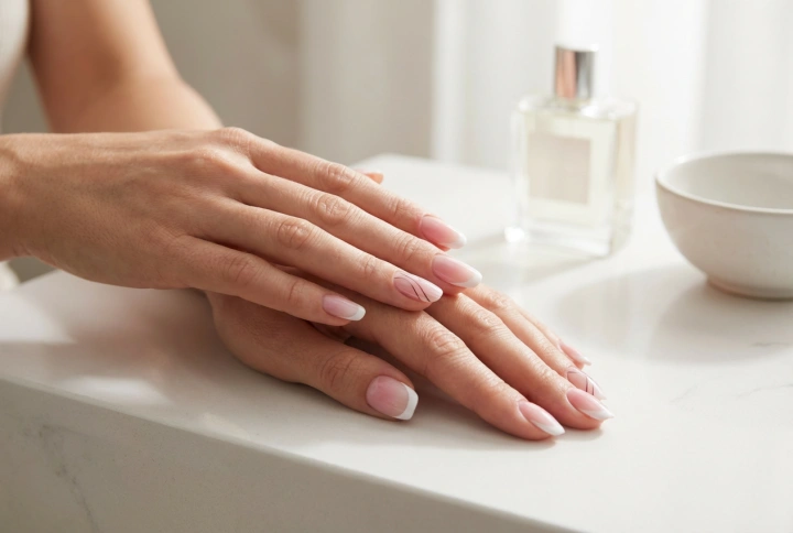 Uñas rosas y blancas: francesa, ombré y líneas limpias