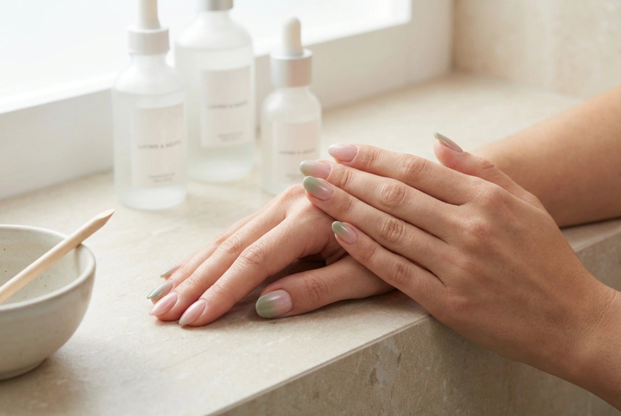 Uñas rosa y verde: combinaciones de contraste y técnicas de aplicación