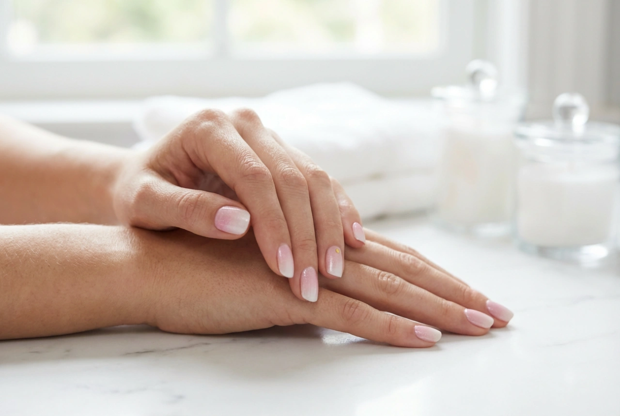 Uñas en rosa y blanco: baby boomer, manicura francesa y decoraciones sutiles