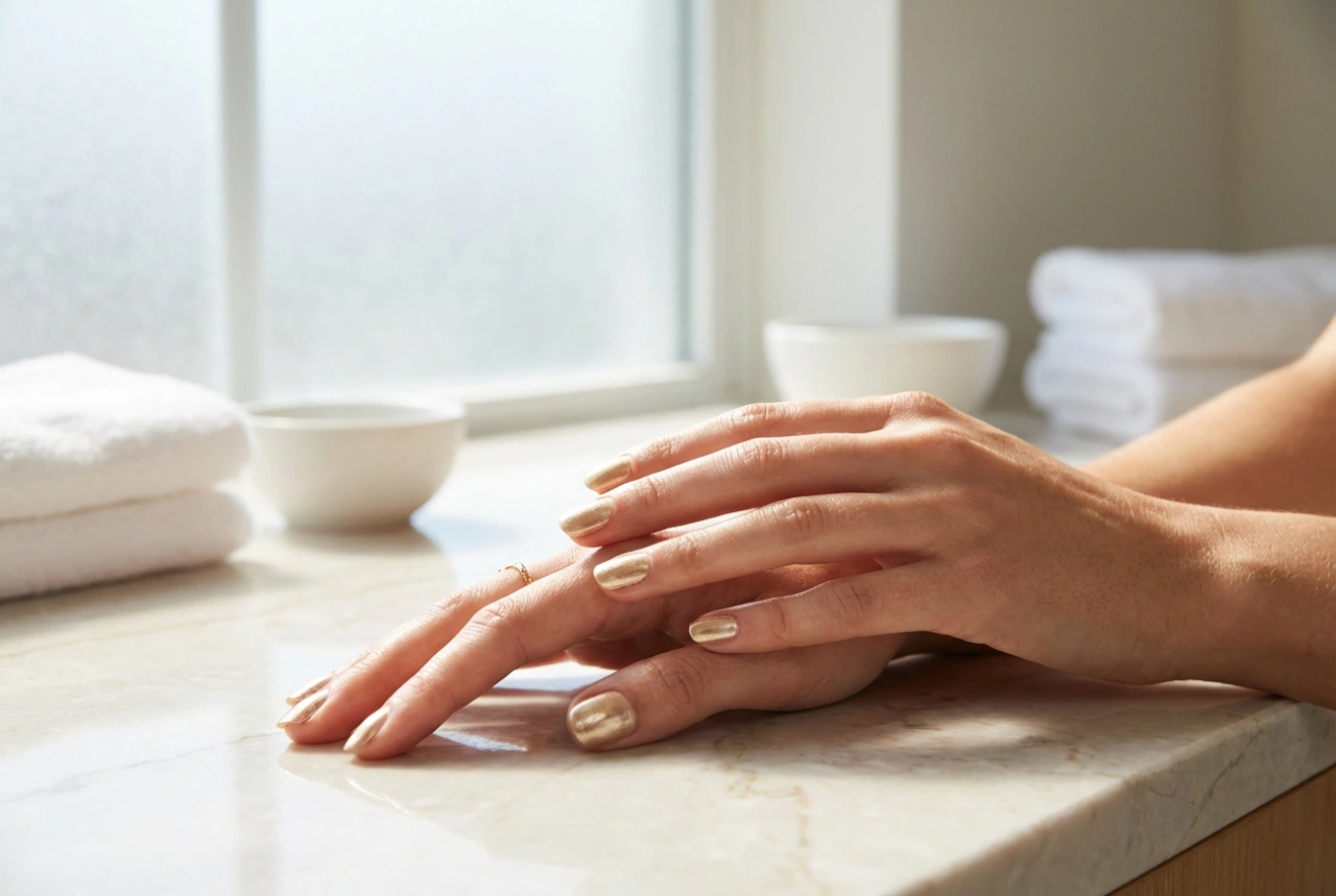 Uñas doradas para bodas paso a paso: brillo sutil y sofisticado