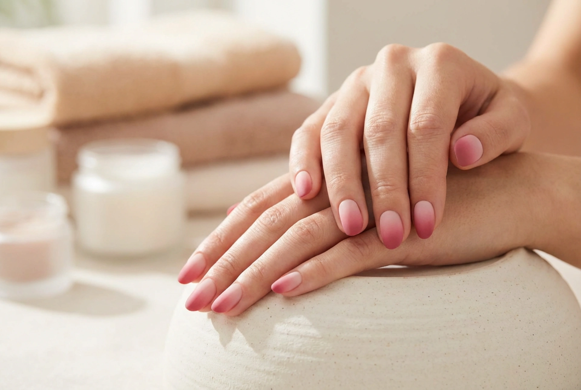 Uñas ombré en tonos rosa: combinaciones y técnica de aplicación