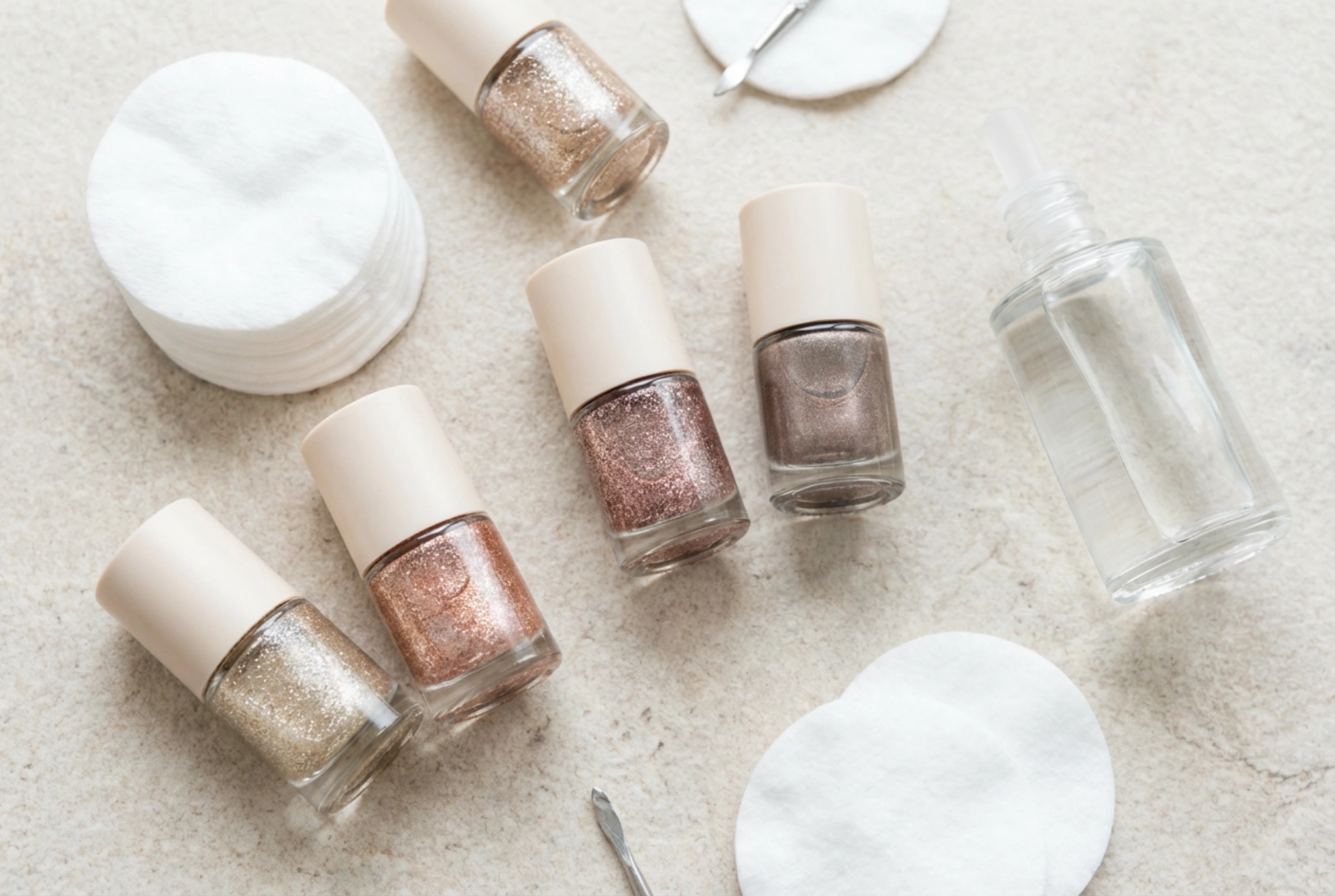 Esmaltes de uñas con purpurina: técnicas de aplicación y cómo quitarlos fácilmente