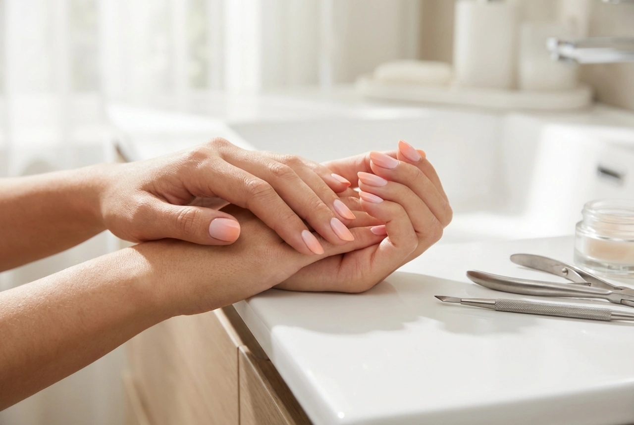Uñas degradadas con tres técnicas: esponja, pincel y aerógrafo