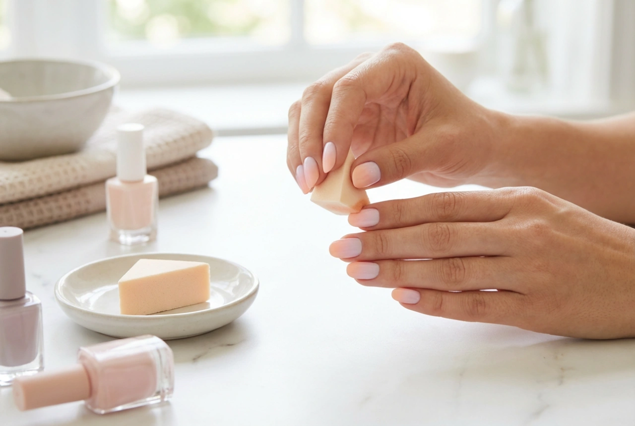 El degradado de uñas más fácil para principiantes: método rápido con esponja