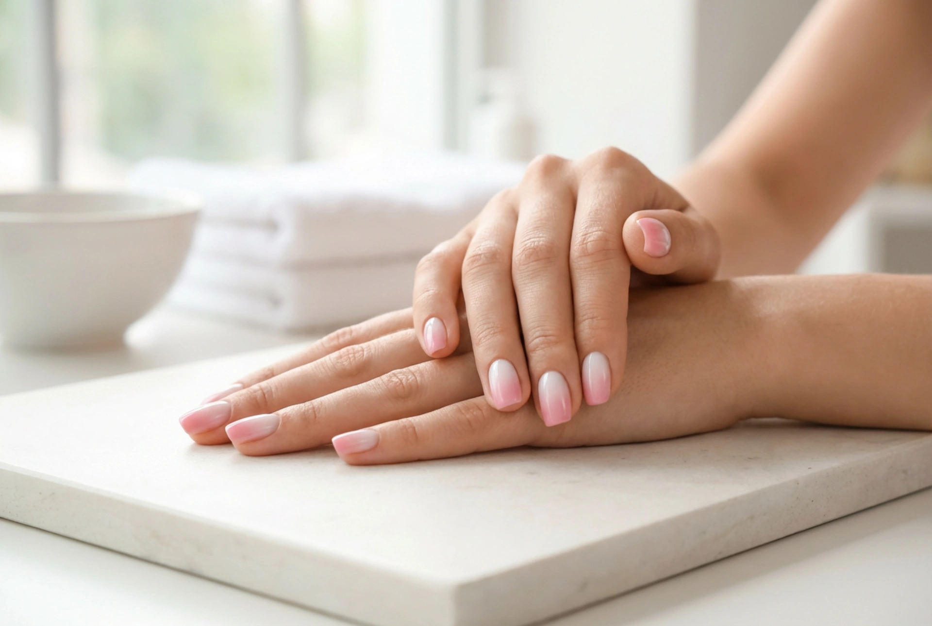 Uñas de gel ombre: técnicas de degradado con geles constructores y de color
