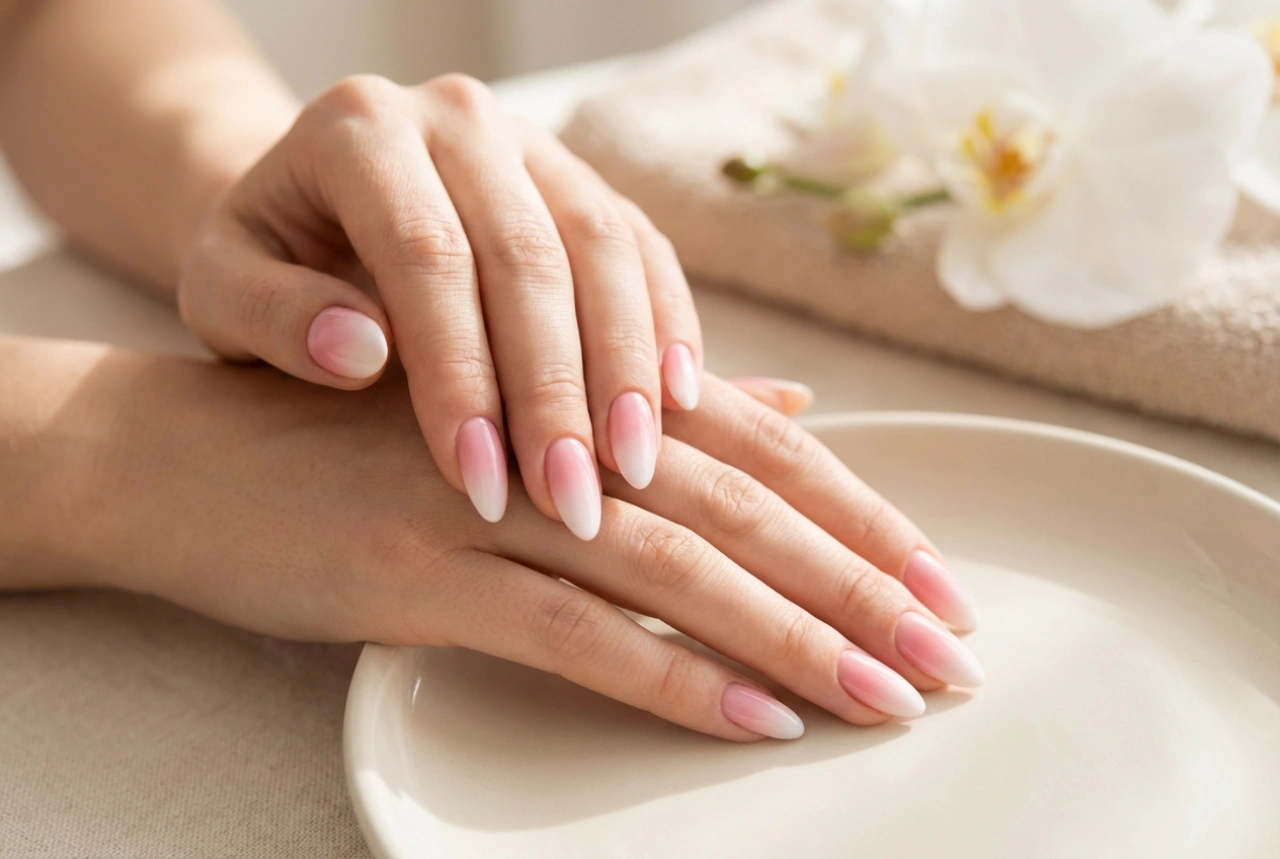 Uñas almendradas ombré: guía de diseño degradado y trucos para dar forma