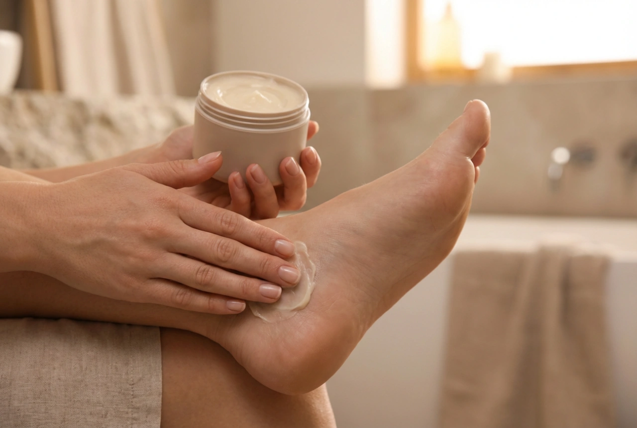 Crema para talones secos: rutina nocturna eficaz y protección durante el día