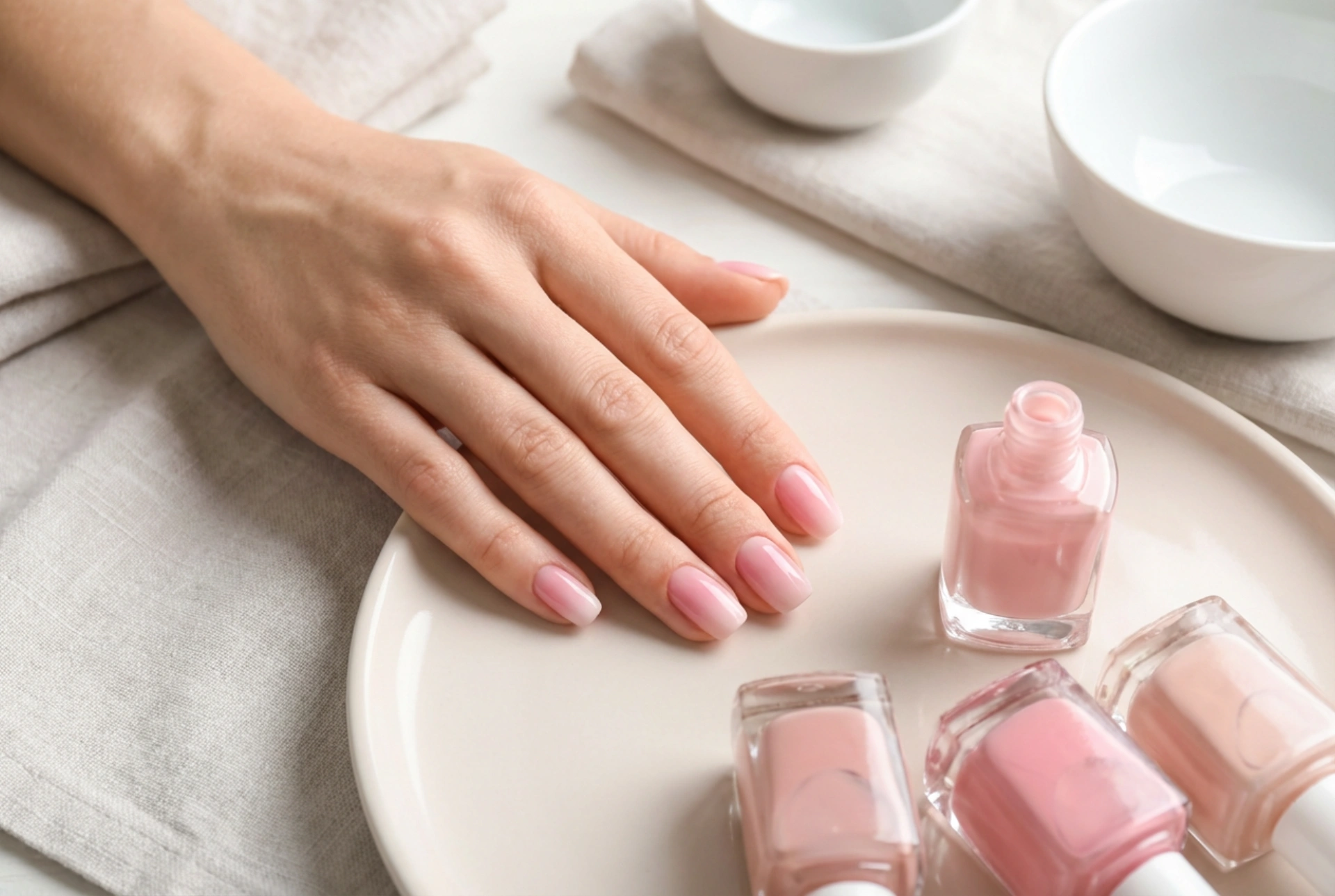 Ombre rosa en las uñas: productos y errores a evitar