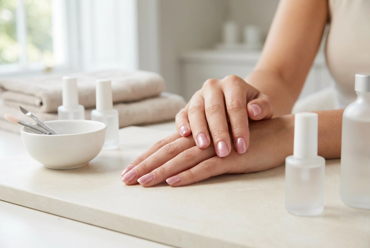 Uñas rosas con purpurina: tres técnicas de aplicación sencillas
