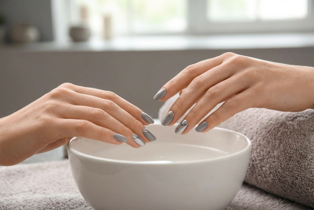 Uñas gris y plata: combinación de tonos, efectos y diseños sencillos
