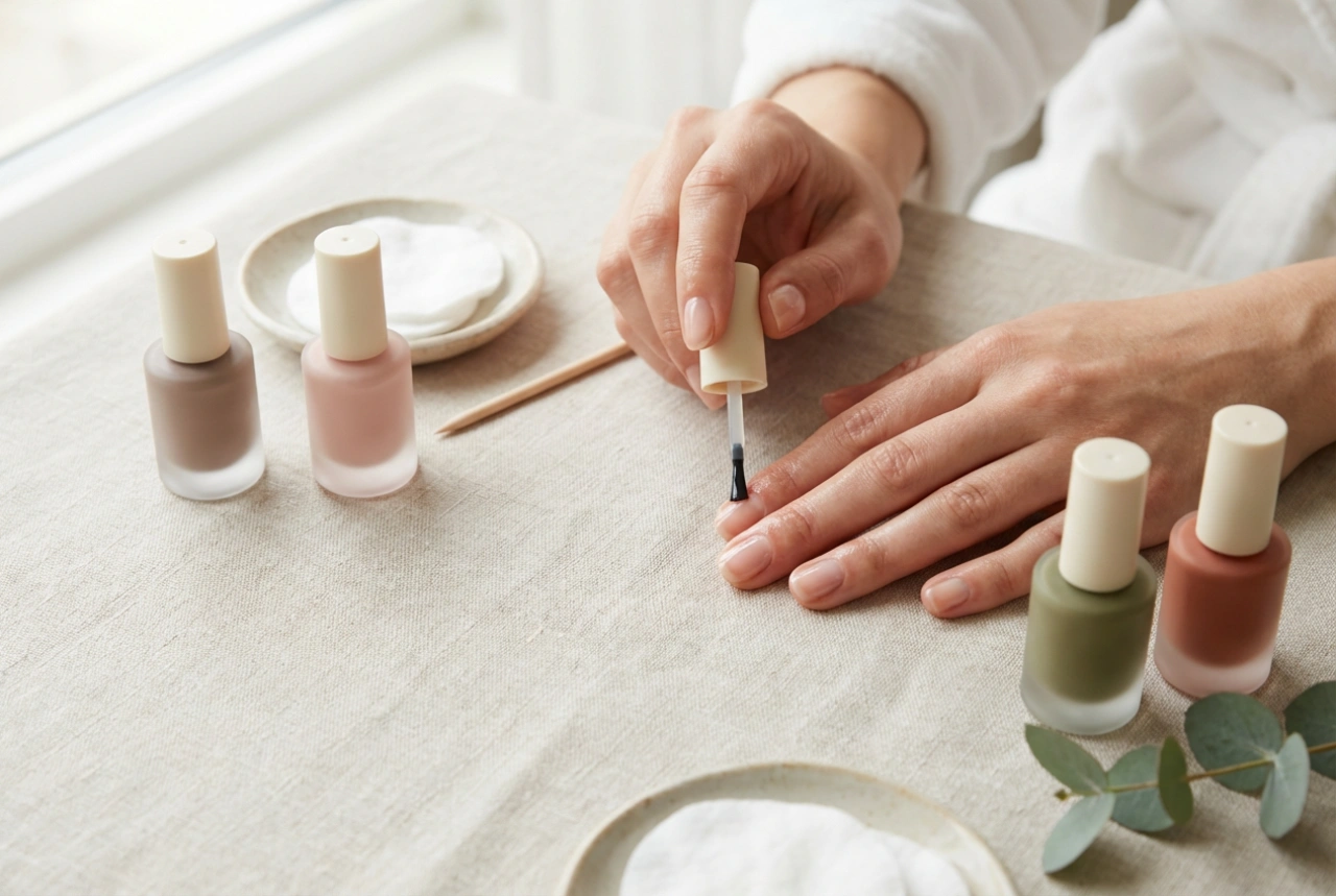 Esmaltes de uñas naturales: composición, cobertura y técnica de aplicación