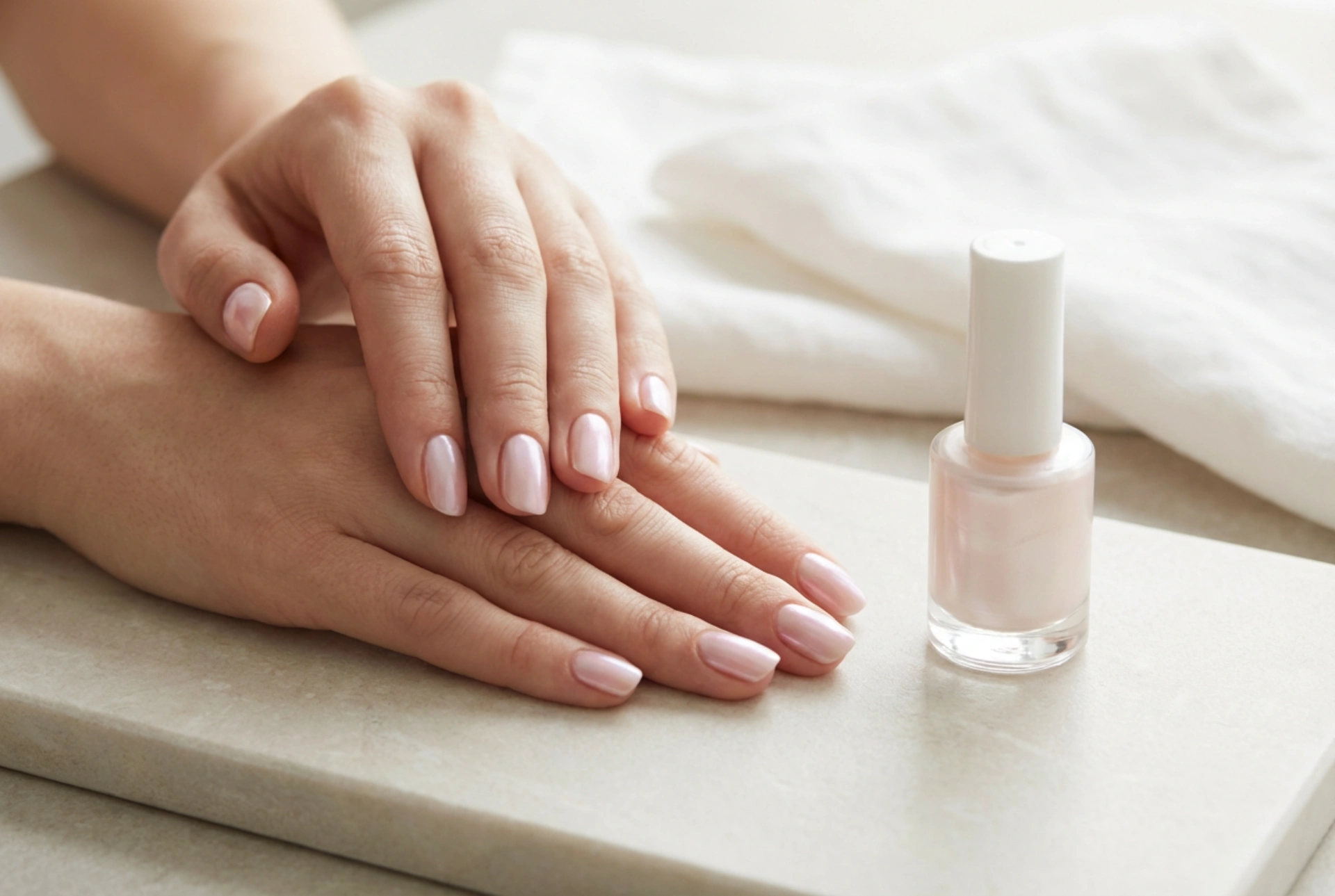 Esmalte híbrido perlado sin rayas: técnicas de aplicación y acabado