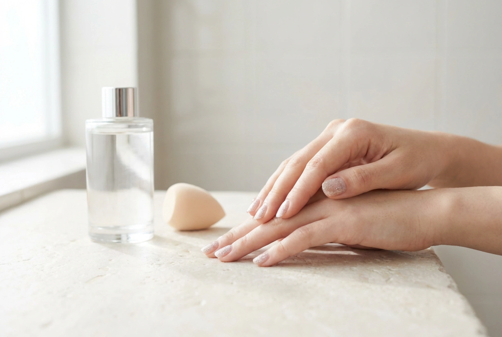 Esmalte de uñas con purpurina: métodos de la esponja, capas y alisado