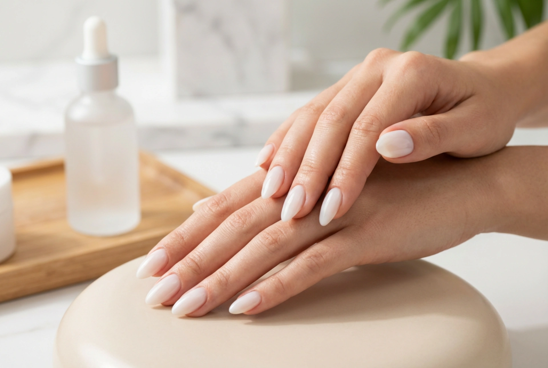 Base lechosa para uñas: cómo nivelar la superficie y lograr un acabado natural