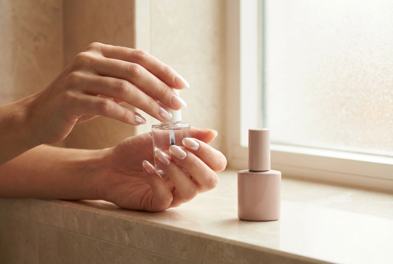 ¿Manicura semipermanente sin lámpara? El efecto gel paso a paso con esmalte tradicional