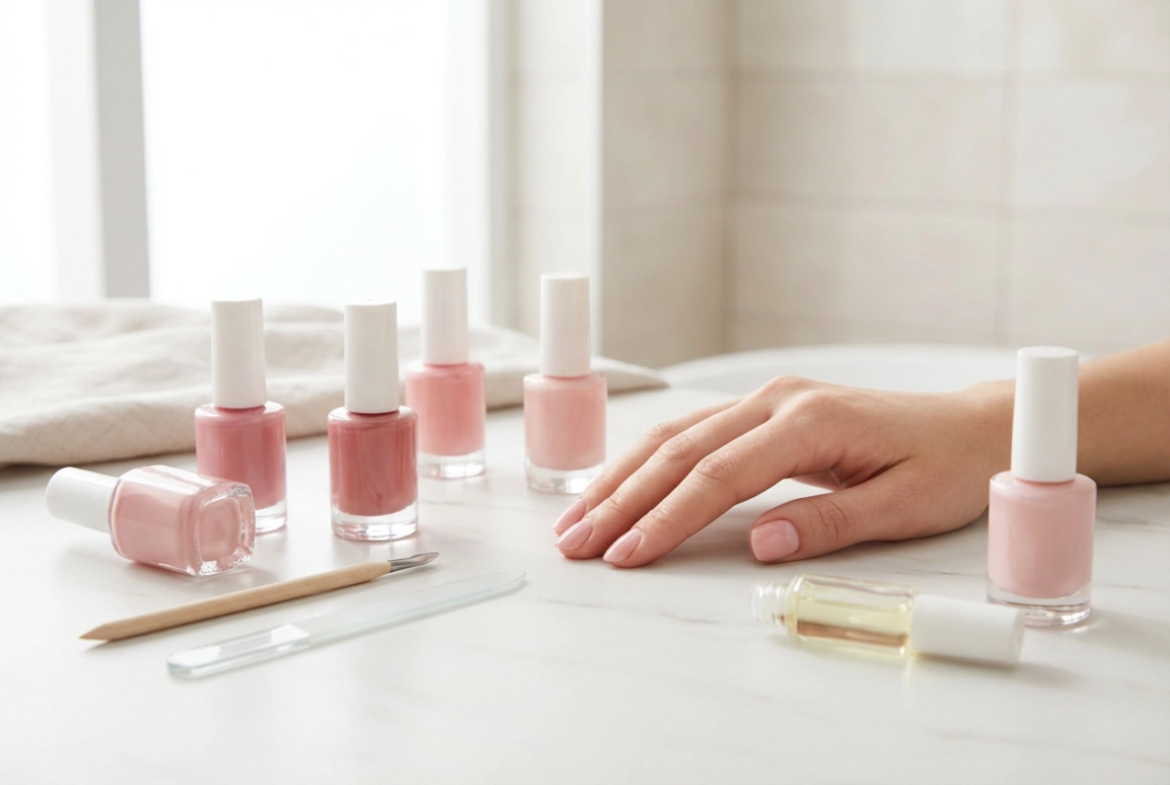 Manicura rosa en la práctica: tonos, preparación de la uña y aplicación