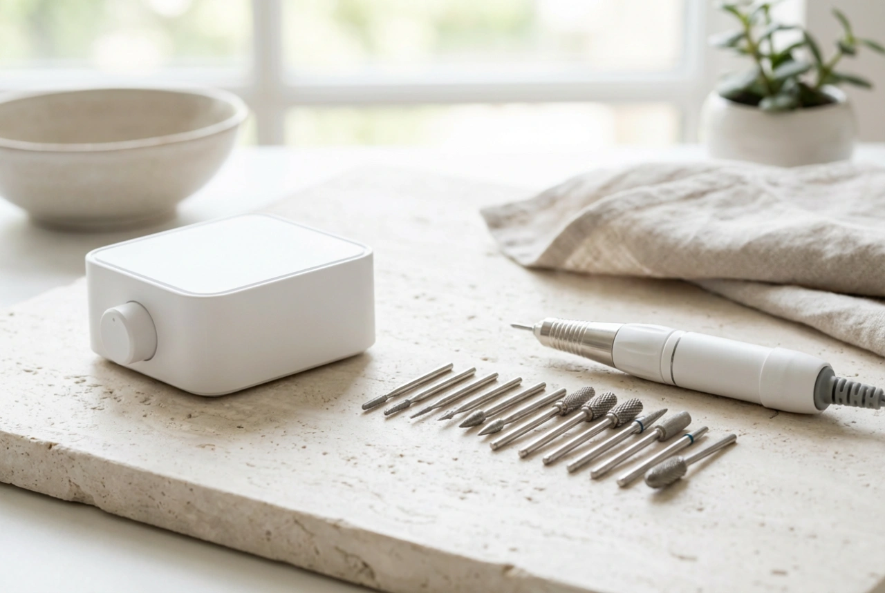 Torno profesional para uñas: parámetros, fresas y principios de trabajo seguro