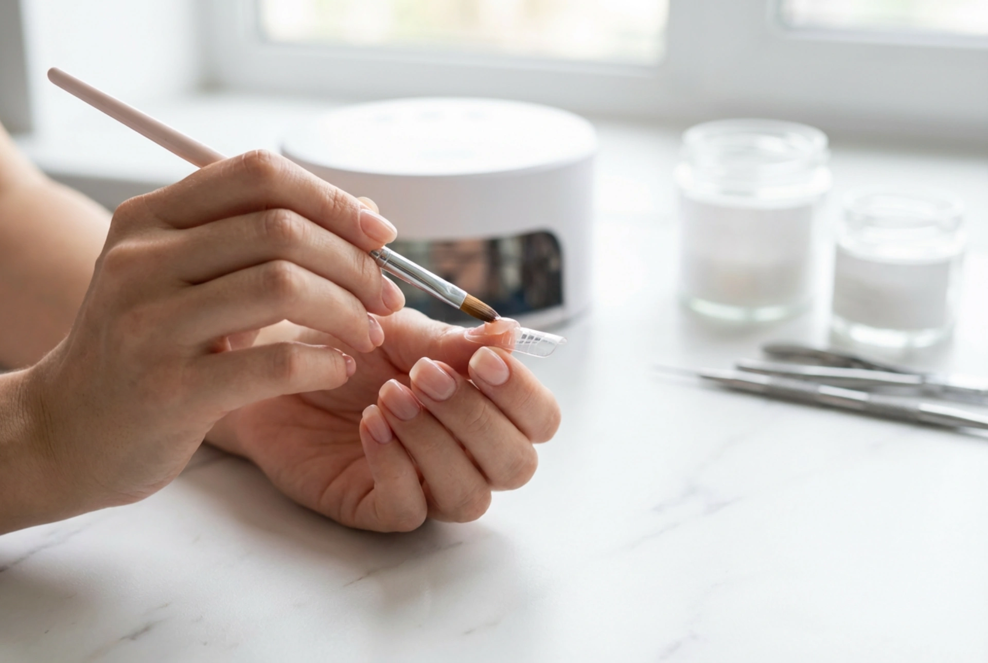 Gel para extensión de uñas: tipos, aplicación en molde y curado
