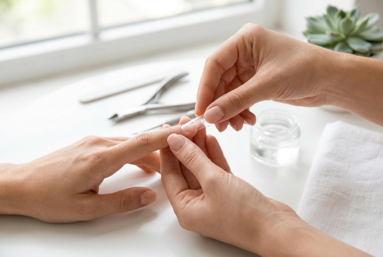 Formas duales para uñas: cómo elegir el tamaño, presionar y dar forma
