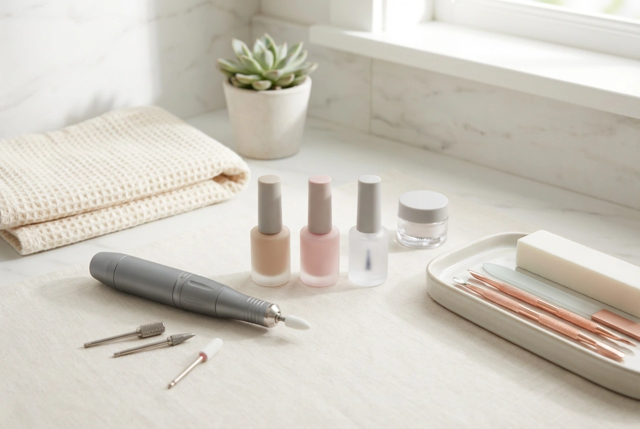 Kit de manicura semipermanente con torno: set completo para empezar y ergonomía en el trabajo