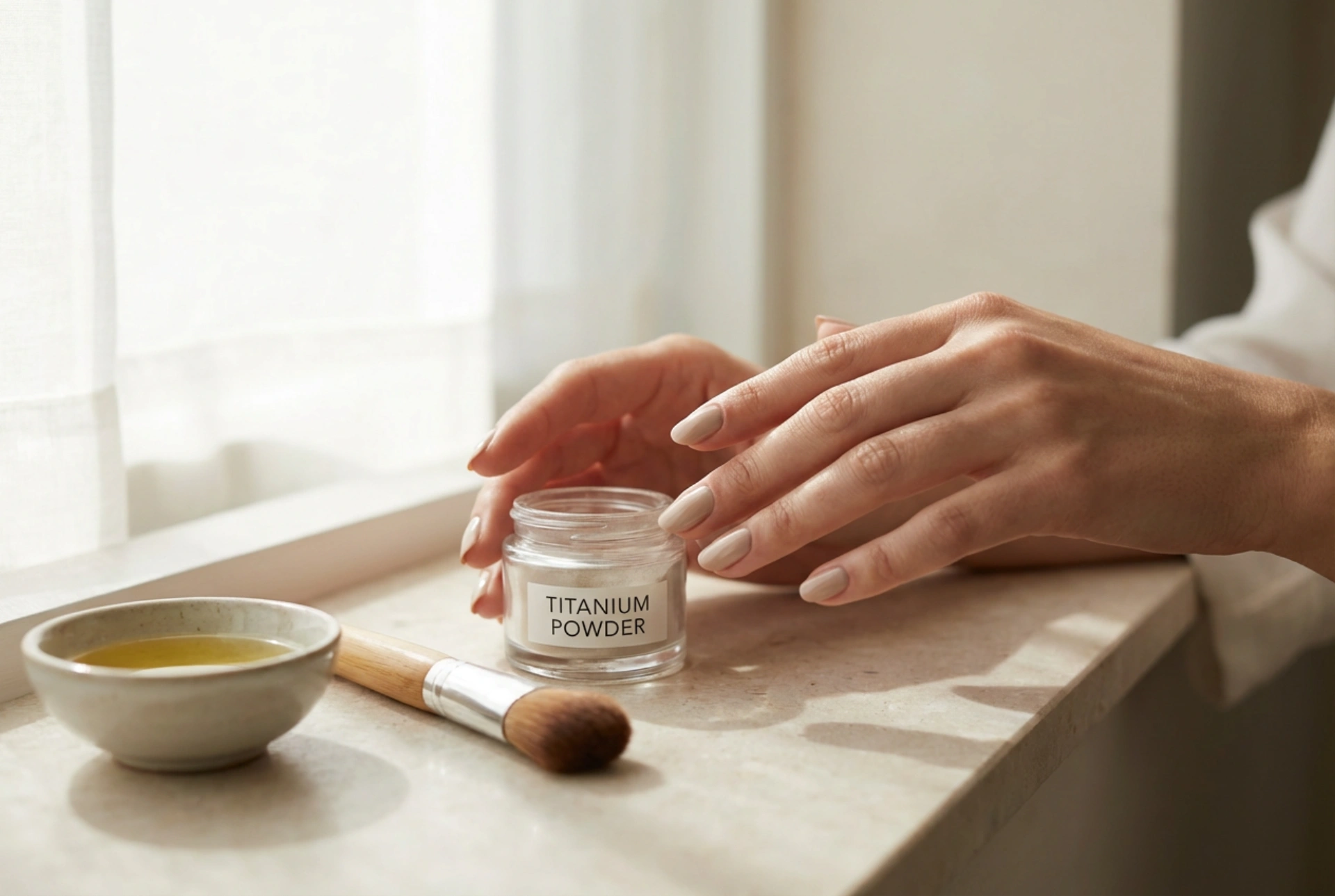 Kit para uñas de titanio: contenido, aplicación del polvo y fijación