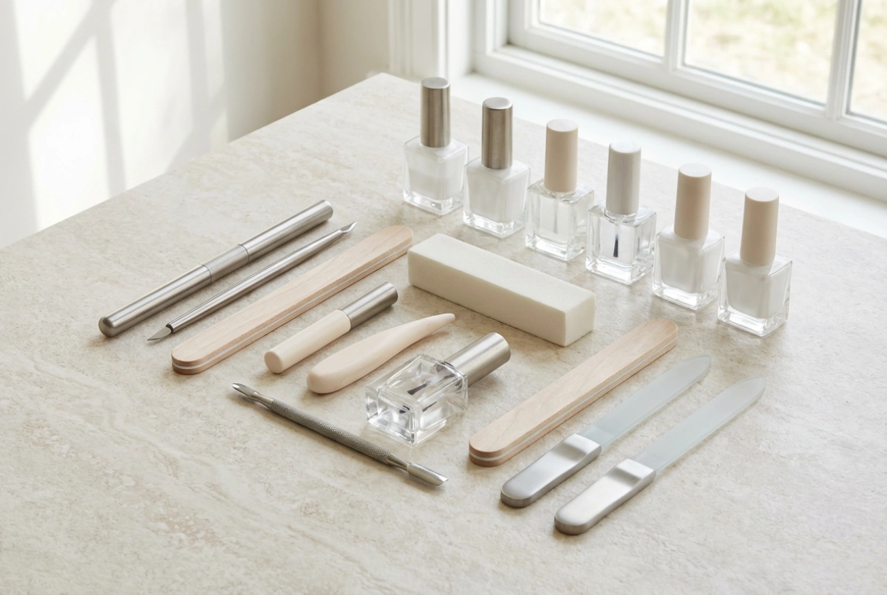 Kit profesional para hacer uñas: elementos, configuraciones y ergonomía