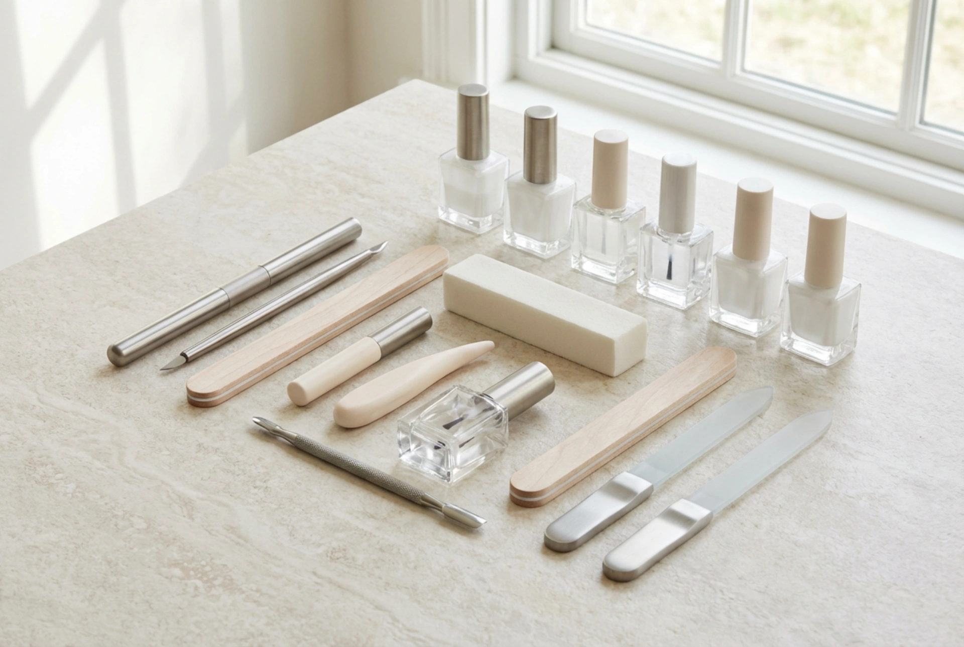 Kit profesional para hacer uñas: elementos, configuraciones y ergonomía