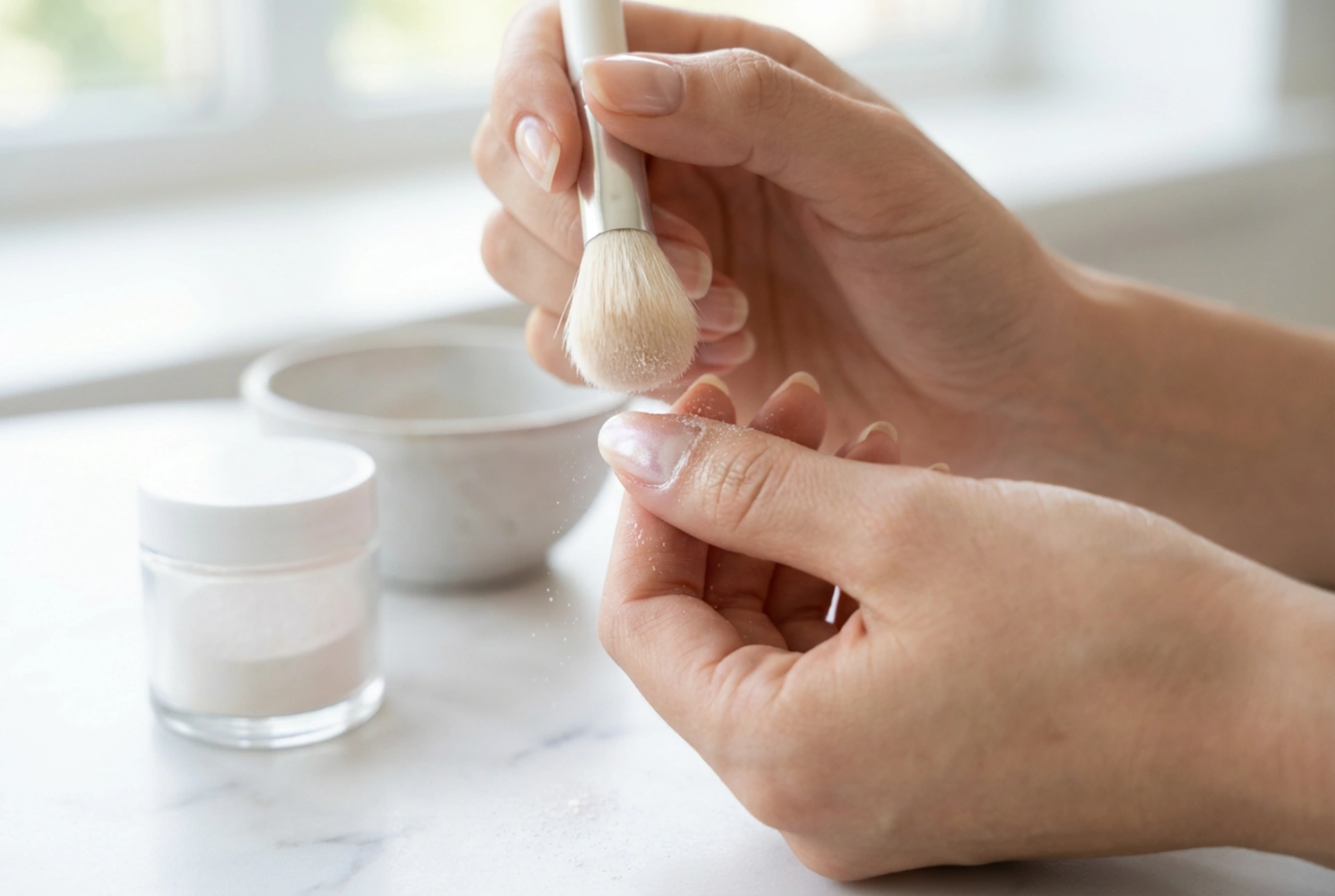 Polvo de perla para uñas: aplicación en híbrido y gel, errores y correcciones