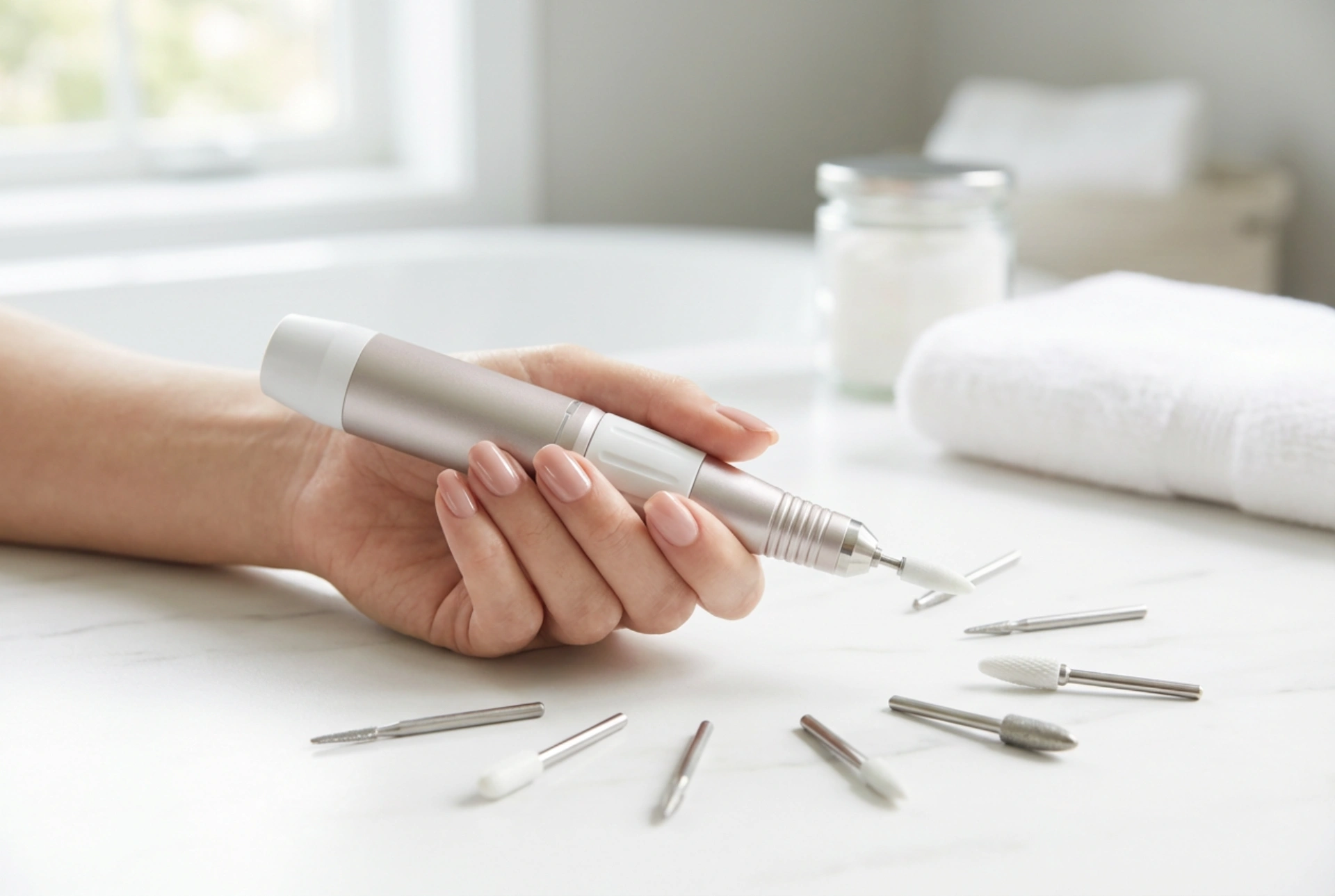 Torno de Uñas Inalámbrico: Autonomía, Fresas y Eliminación de Esmalte Semipermanente