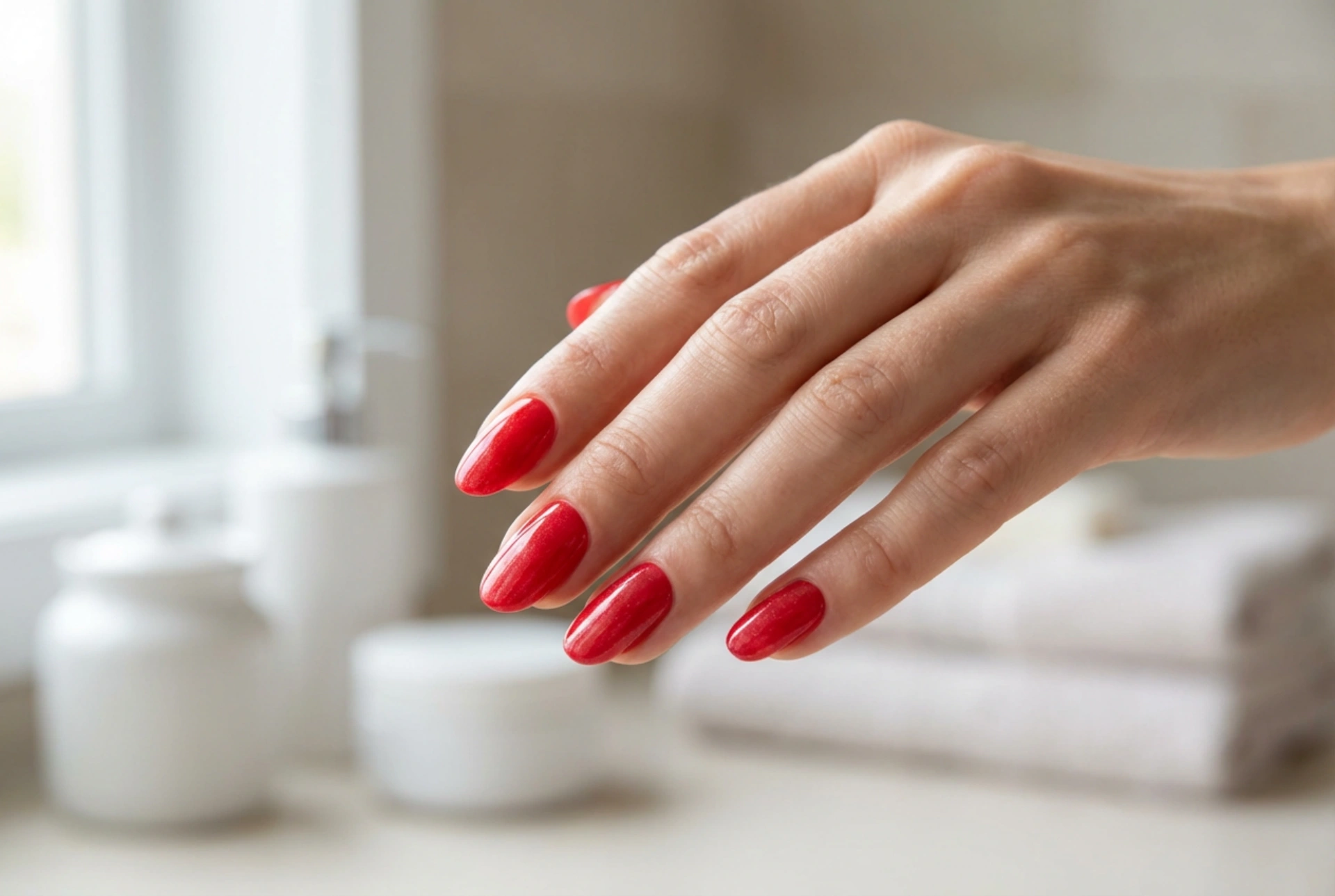 Uñas Rojas con Polvo de Hadas: Guía Paso a Paso para un Acabado Brillante