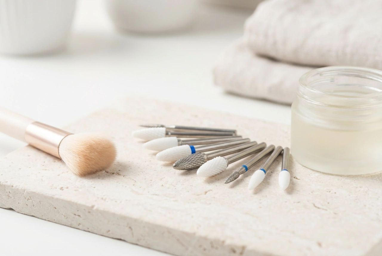 Fresas para torno de uñas: tipos, usos y cómo limpiarlas correctamente