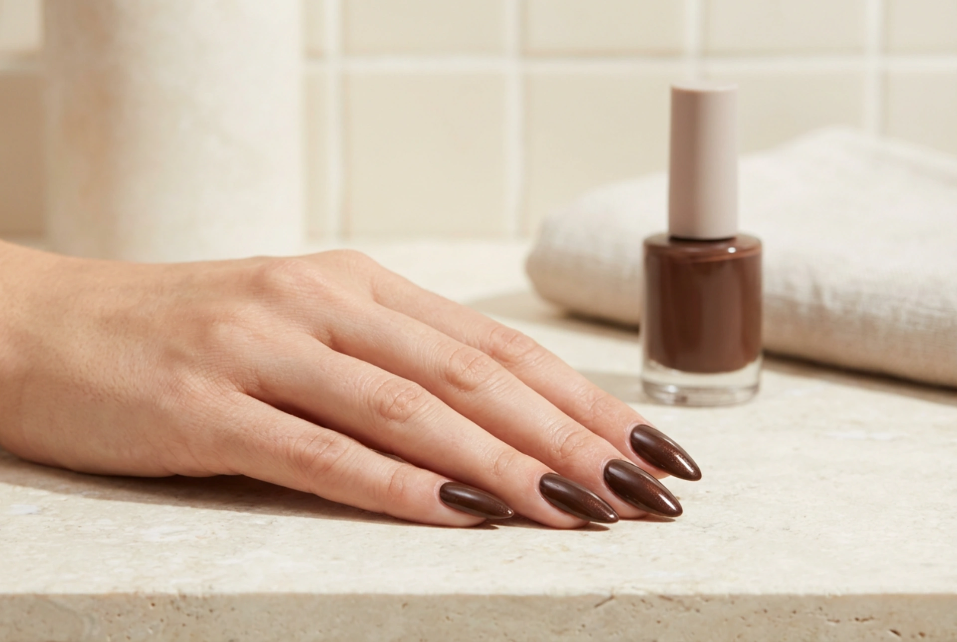 Esmalte de uñas marrón: cómo elegir el tono ideal y lograr un brillo impecable