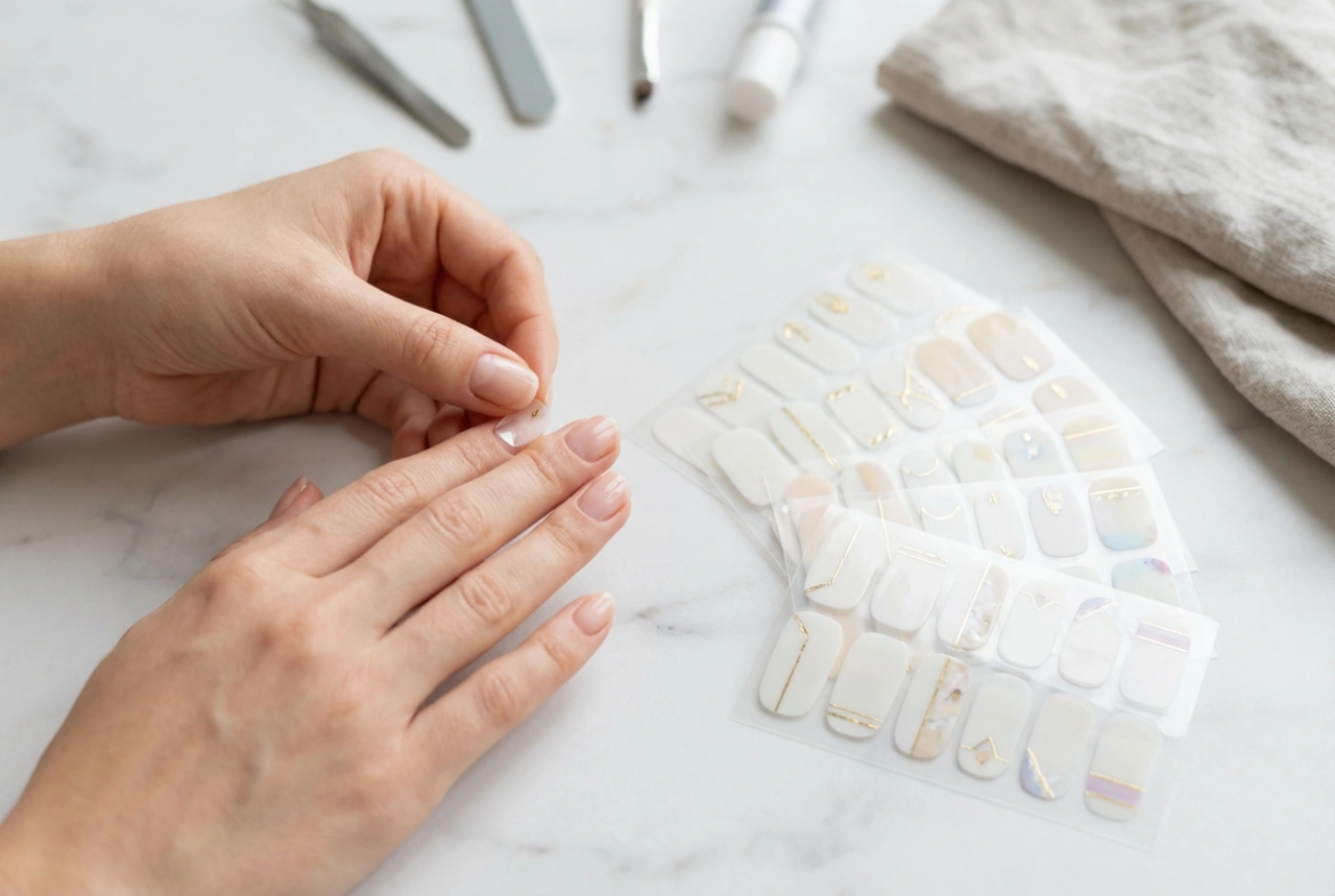 Decoraciones rápidas: tipos y aplicación de pegatinas para uñas