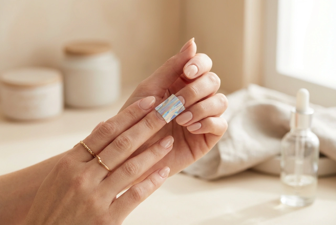 Uñas y foil de transferencia: cómo preparar la base y transferir los diseños