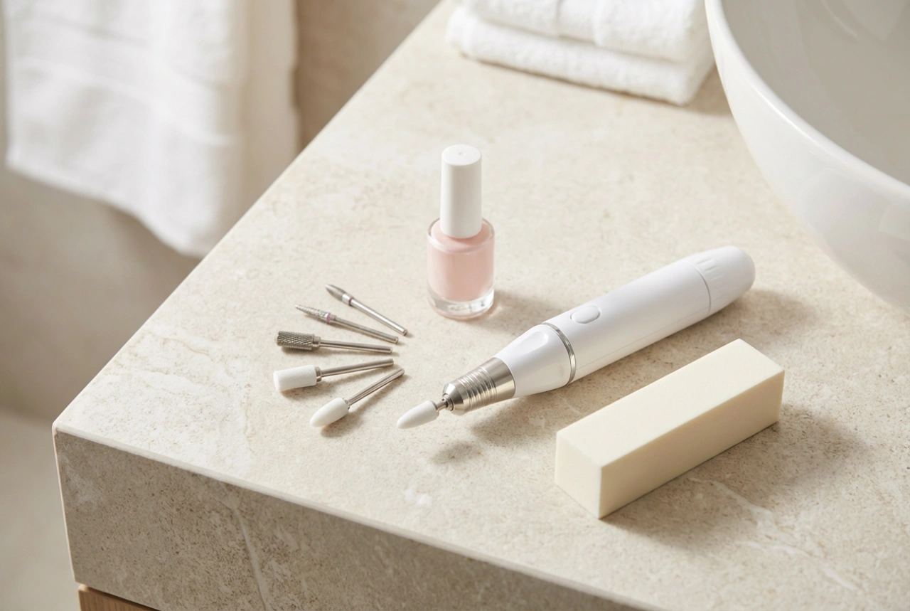 Manicura con torno eléctrico: kits de uñas y primeros pasos en casa